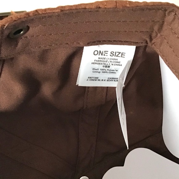 J. CREW Baseball Cap Hat In Light Cognac New With Tag - Picture 10 of 10